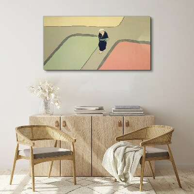 Tablou canvas O plimbare prin intersecția colorată