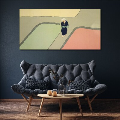 Tablou canvas O plimbare prin intersecția colorată