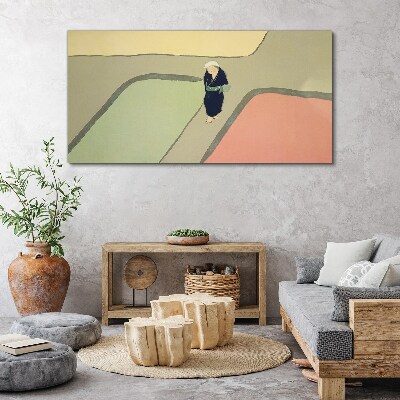 Tablou canvas O plimbare prin intersecția colorată