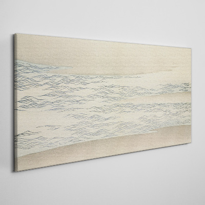 Tablou canvas Valuri pe un fundal calm