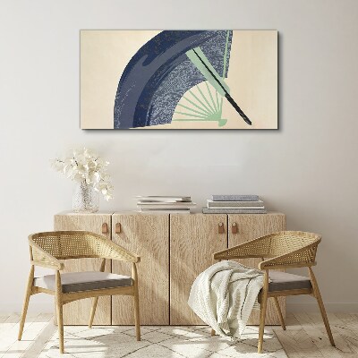 Tablou canvas Val și evantai