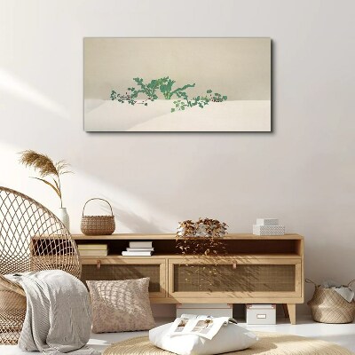 Tablou canvas Plante delicate pe un fundal neutru