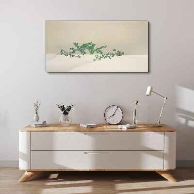Tablou canvas Plante delicate pe un fundal neutru