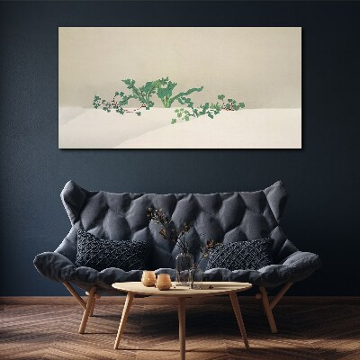 Tablou canvas Plante delicate pe un fundal neutru