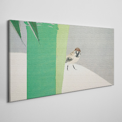 Tablou canvas Un prieten înaripat în verde