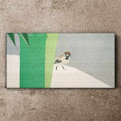 Tablou canvas Un prieten înaripat în verde