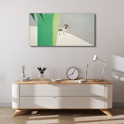 Tablou canvas Un prieten înaripat în verde