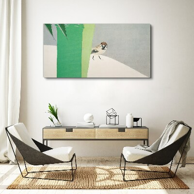 Tablou canvas Un prieten înaripat în verde