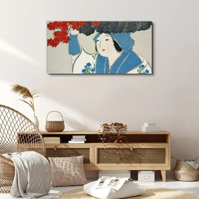 Tablou canvas Bucurie printre frunzele de toamnă