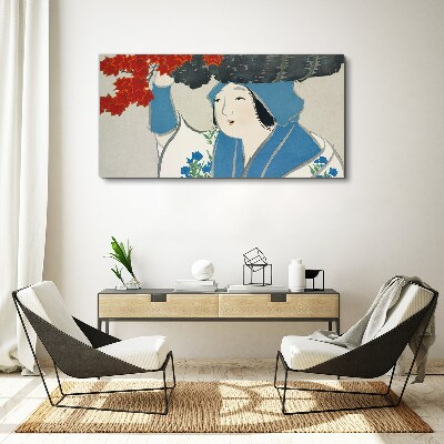 Tablou canvas Bucurie printre frunzele de toamnă