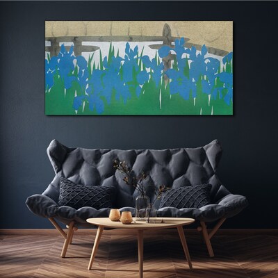 Tablou canvas Flori în nuanțe de albastru