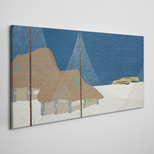 Tablou canvas Abstract Snow Hut Sky