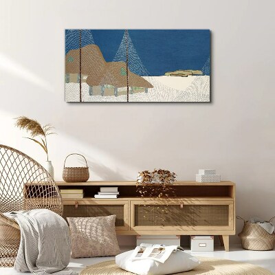 Tablou canvas Abstract Snow Hut Sky