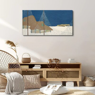 Tablou canvas Peisaj abstract cu plasă