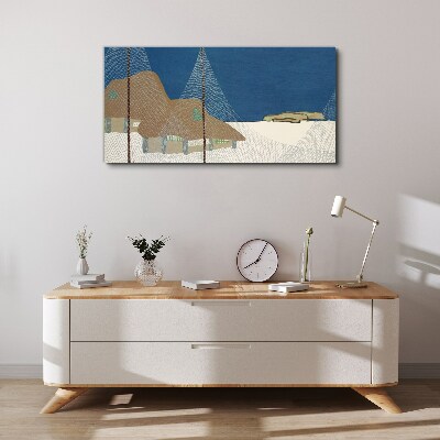 Tablou canvas Peisaj abstract cu plasă