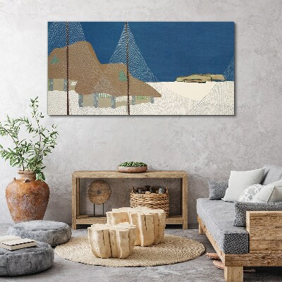 Tablou canvas Peisaj abstract cu plasă