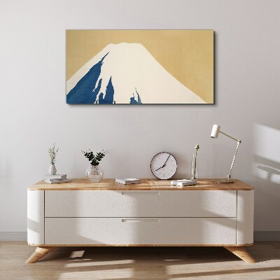 Tablou canvas Muntele în căldură albastră
