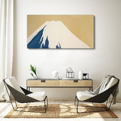 Tablou canvas Muntele în căldură albastră