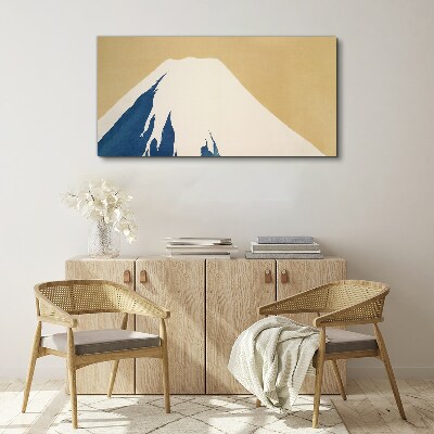 Tablou canvas Muntele în căldură albastră
