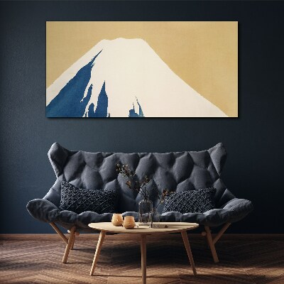 Tablou canvas Muntele în căldură albastră