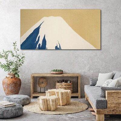 Tablou canvas Muntele în căldură albastră