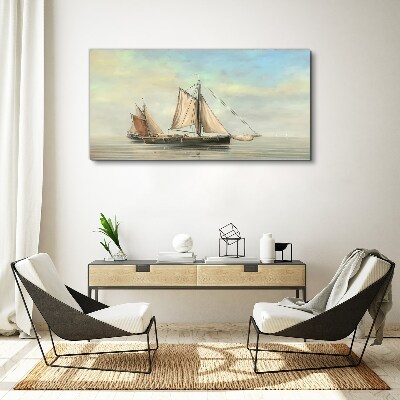 Tablou canvas O dimineață liniștită pe apă