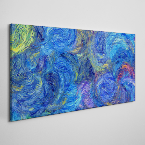 Tablou canvas Spirale albastre învolburate