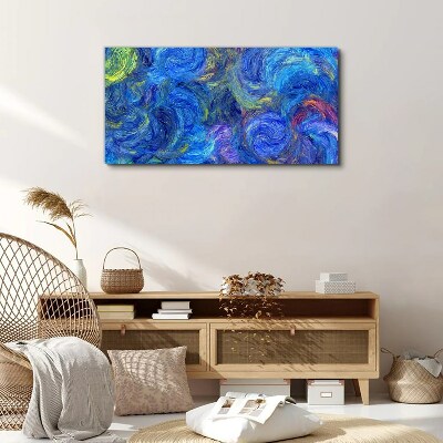 Tablou canvas Spirale albastre învolburate