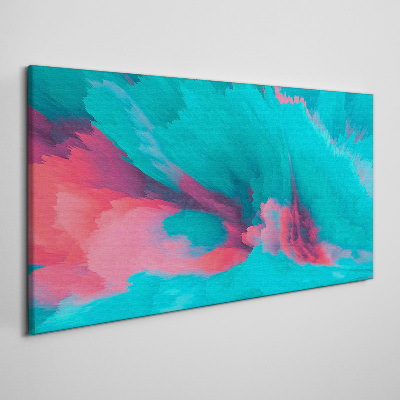 Tablou canvas Valuri abstracte turcoaz