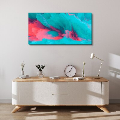Tablou canvas Valuri abstracte turcoaz