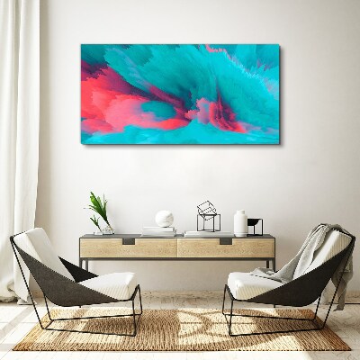 Tablou canvas Valuri abstracte turcoaz