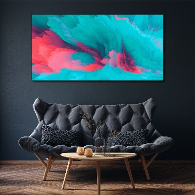 Tablou canvas Valuri abstracte turcoaz