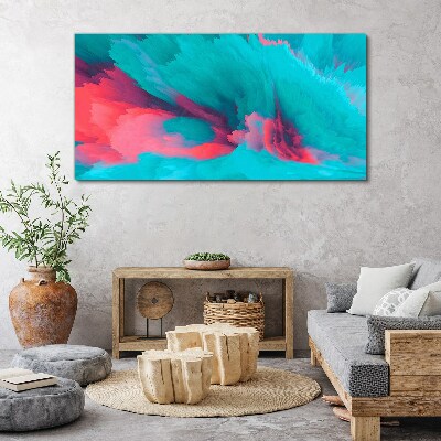 Tablou canvas Valuri abstracte turcoaz