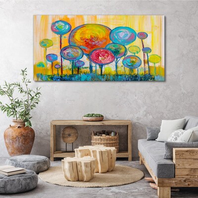 Tablou canvas Cercuri colorate împotriva soarelui