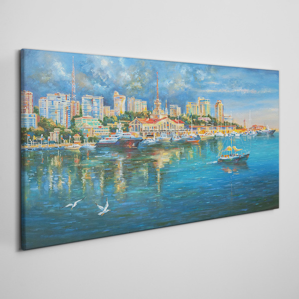 Tablou canvas Port City in the Sun