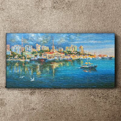 Tablou canvas Port City in the Sun
