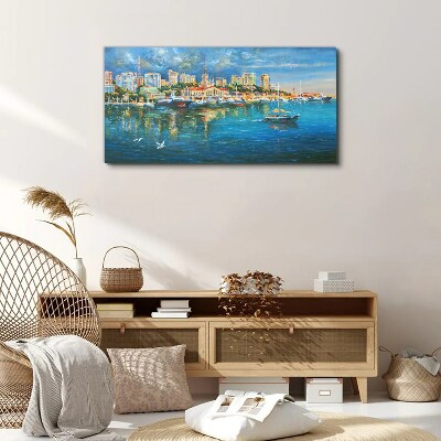 Tablou canvas Port City in the Sun