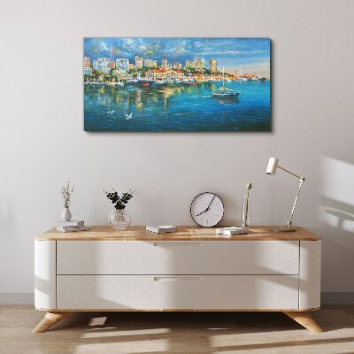 Tablou canvas Port City in the Sun