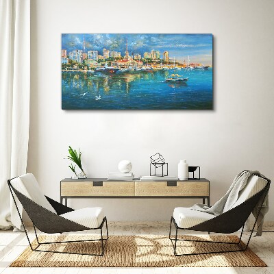 Tablou canvas Port City in the Sun