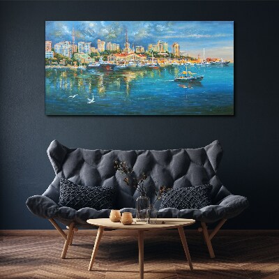 Tablou canvas Port City in the Sun