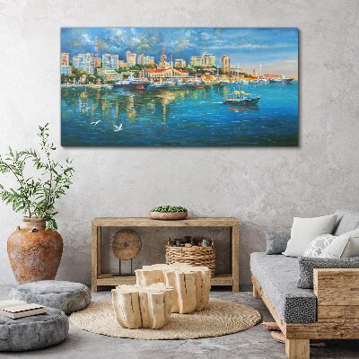 Tablou canvas Port City in the Sun