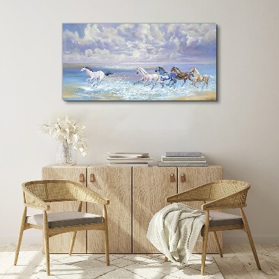 Tablou canvas Pictură coasta cailor