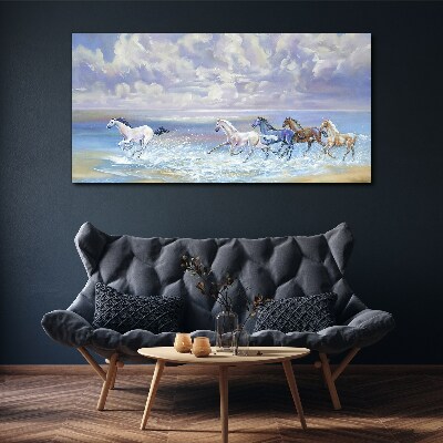 Tablou canvas Pictură coasta cailor