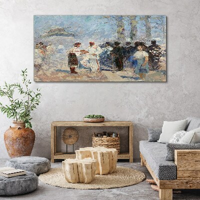 Tablou canvas Întâlnire la țară