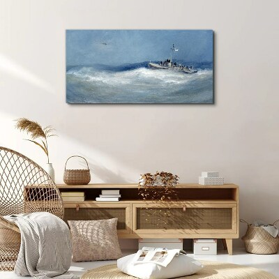 Tablou canvas Pictură ocean mare navă