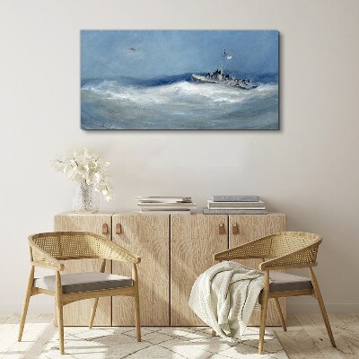 Tablou canvas Pictură ocean mare navă