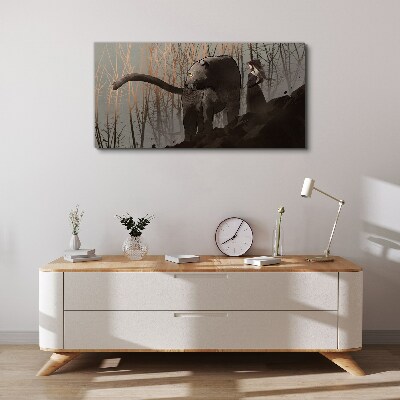 Tablou canvas Pantera Neagră și Figura misterioasă