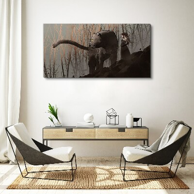 Tablou canvas Pantera Neagră și Figura misterioasă