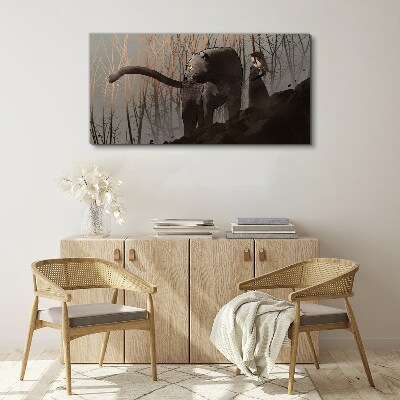 Tablou canvas Pantera Neagră și Figura misterioasă