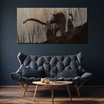 Tablou canvas Pantera Neagră și Figura misterioasă